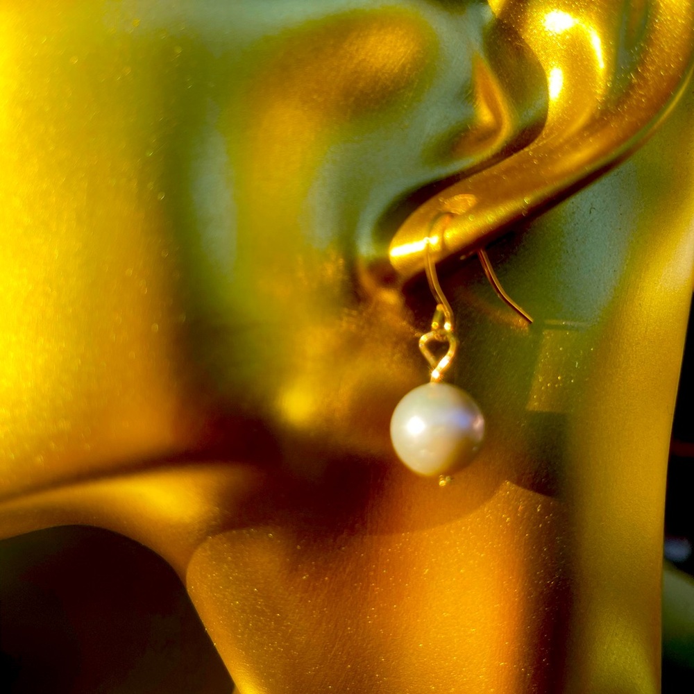 Soft gray pearls, new gold filled 
Fia’s custom design
